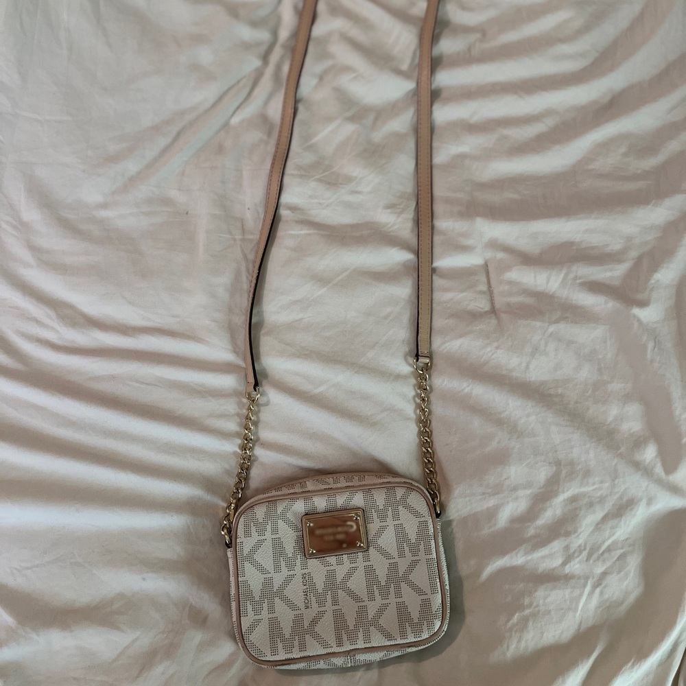 Michael Kors Monogram Tan Crossbody Bag